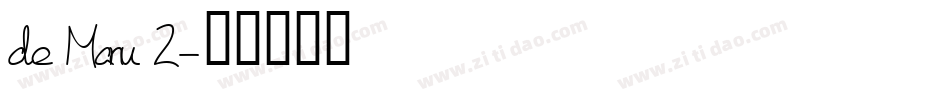 de Manu 2字体转换